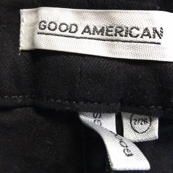 Good American Good Legs Black Skinny Jeans size 2/26 - Picture 2 of 3